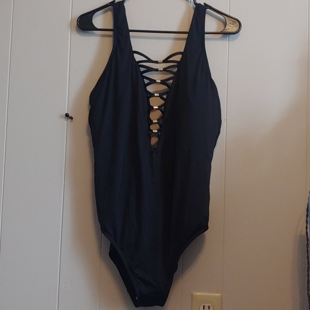 Sexy black one piece